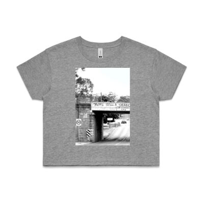 mum's still a skank Women's Crop Tee Thumbnail
