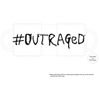 outraged (skank font) Mug Thumbnail